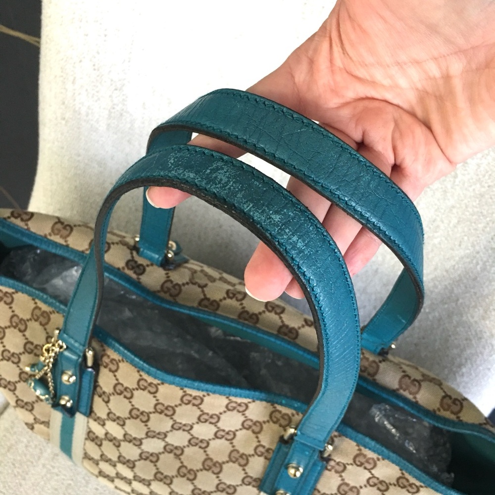 Gucci authentic brown monogram canvas tote bag - Picture 13 of 15